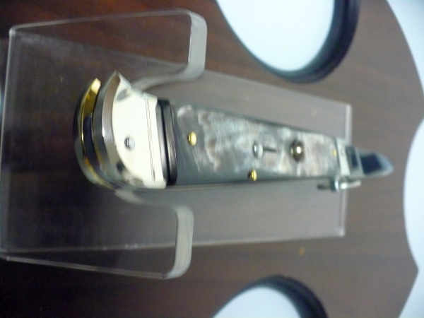 Famiglia Spadon - stiletto  falcon /28 - bufalo brasiliano - lama a swedge vecchio stile - 6