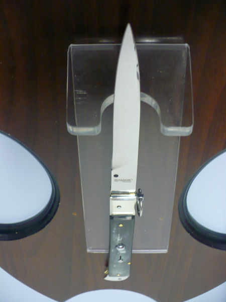 Famiglia Spadon - stiletto  falcon /28 - bufalo brasiliano - lama a swedge vecchio stile - 9