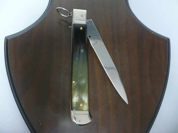 Famiglia Spadon - stiletto  falcon /28 - bufalo brasiliano - lama a swedge vecchio stile - 9