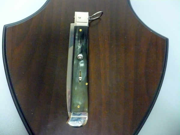 Famiglia Spadon - stiletto  falcon /28 - bufalo brasiliano - lama a swedge vecchio stile - 9