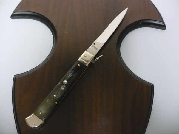 Famiglia Spadon - stiletto  falcon /28 - bufalo brasiliano - lama a swedge vecchio stile - 9