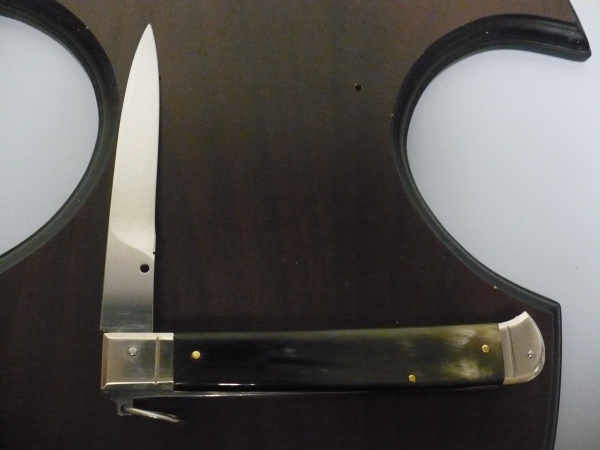Famiglia Spadon - stiletto  falcon /28 - bufalo brasiliano - lama a swedge vecchio stile - 9