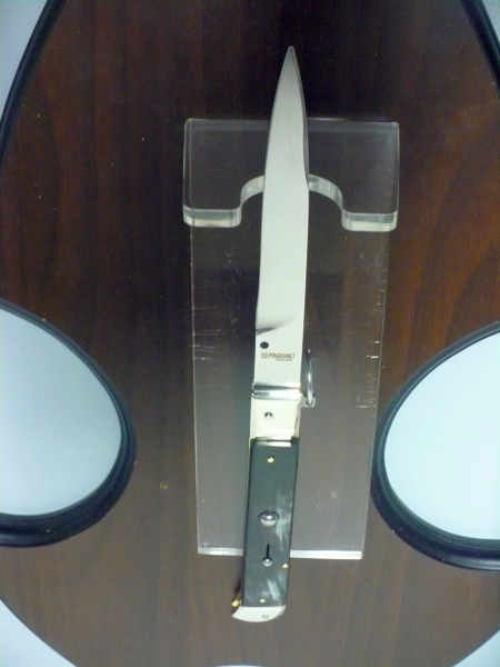 Famiglia Spadon - stiletto  falcon /28 - bufalo brasiliano - lama a swedge vecchio stile - 7