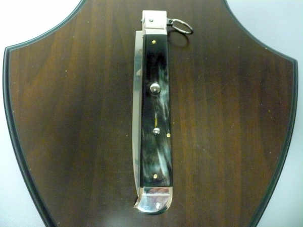 Famiglia Spadon - stiletto  falcon /28 - bufalo brasiliano - lama a swedge vecchio stile - 7