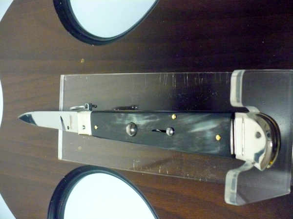 Famiglia Spadon - stiletto  falcon /28 - bufalo brasiliano - lama a swedge vecchio stile - 7