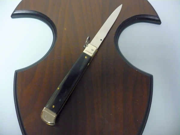 Famiglia Spadon - stiletto  falcon /28 - bufalo brasiliano - lama a swedge vecchio stile - 7
