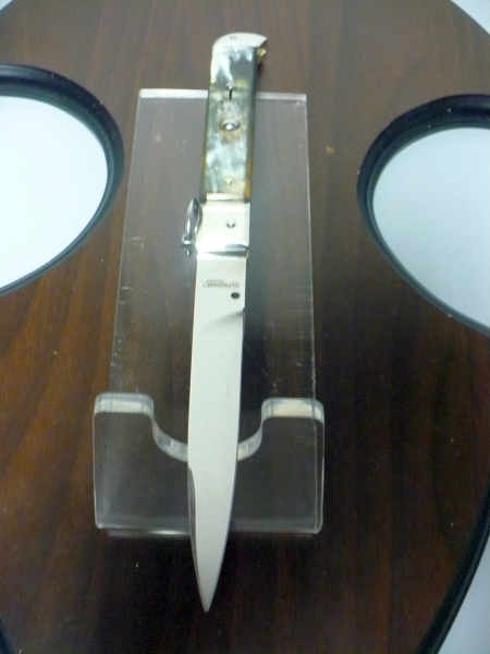 Famiglia Spadon - stiletto  falcon /28 - bufalo brasiliano - lama a swedge vecchio stile - 8