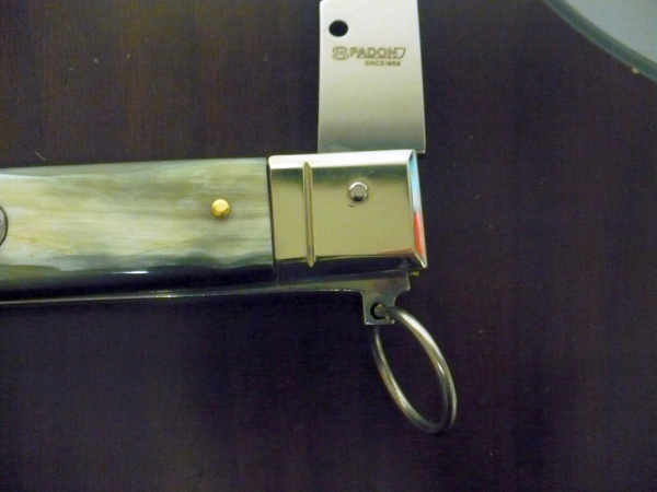 Famiglia Spadon - stiletto  falcon /28 - bufalo brasiliano - lama a swedge vecchio stile - 11