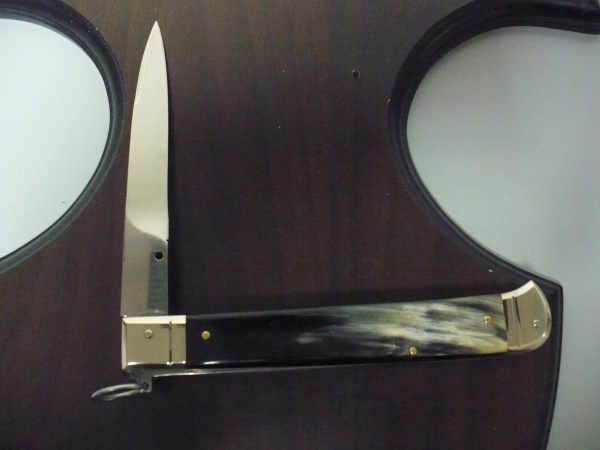 Famiglia Spadon - stiletto  falcon /28 - bufalo brasiliano - lama a swedge vecchio stile - 14