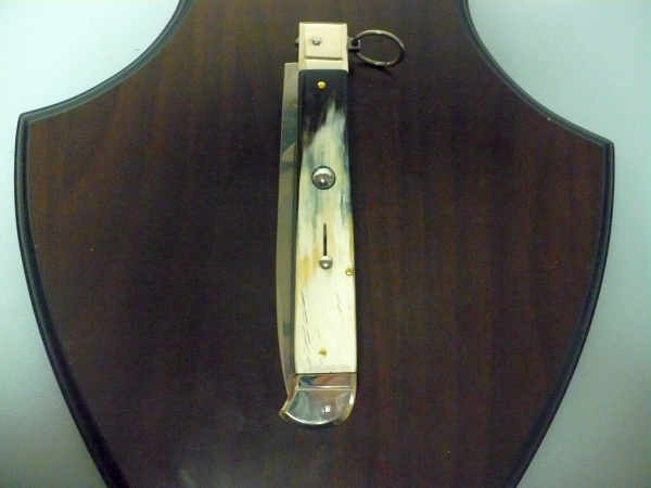 Famiglia Spadon - stiletto  falcon /28 - bufalo brasiliano - lama a swedge vecchio stile - 13