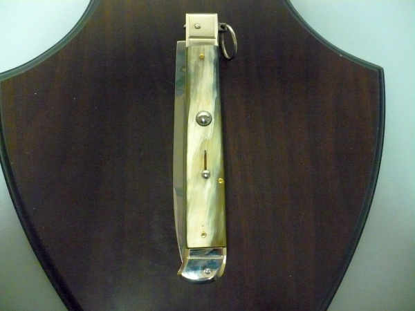 Famiglia Spadon - stiletto  falcon /28 - bufalo brasiliano - lama a swedge vecchio stile - 11