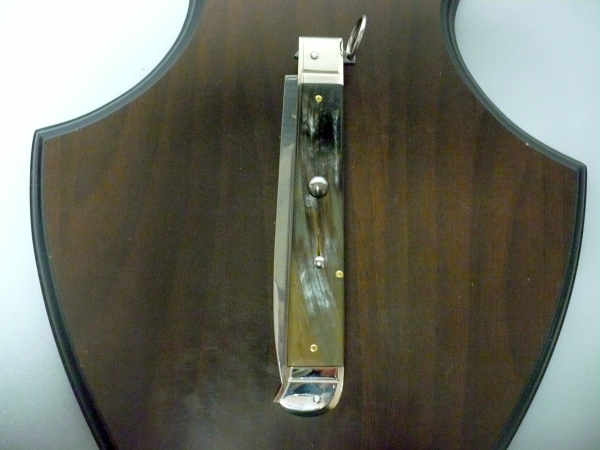 Famiglia Spadon - stiletto  falcon /28 - bufalo brasiliano - lama a swedge vecchio stile - 14