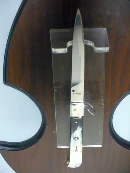 Famiglia Spadon - stiletto  falcon /28 - bufalo brasiliano - lama a swedge vecchio stile - 13