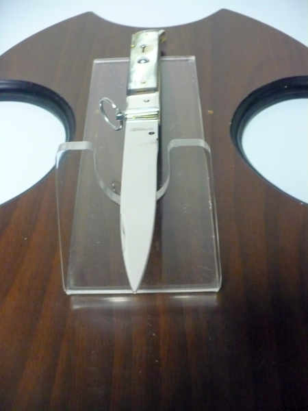 Famiglia Spadon - stiletto  falcon /28 - bufalo brasiliano - lama a swedge vecchio stile - 11