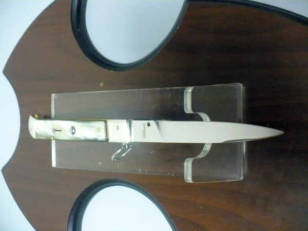 Famiglia Spadon - stiletto  falcon /28 - bufalo brasiliano - lama a swedge vecchio stile - 11