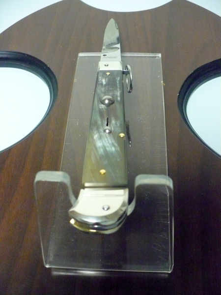 Famiglia Spadon - stiletto  falcon /28 - bufalo brasiliano - lama a swedge vecchio stile - 14