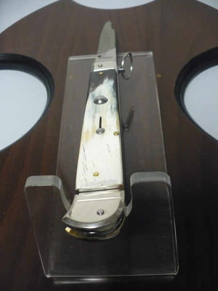 Famiglia Spadon - stiletto  falcon /28 - bufalo brasiliano - lama a swedge vecchio stile - 13