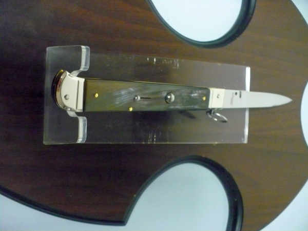 Famiglia Spadon - stiletto  falcon /28 - bufalo brasiliano - lama a swedge vecchio stile - 14