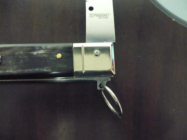 Famiglia Spadon - stiletto  falcon /28 - bufalo brasiliano - lama a swedge vecchio stile - 14