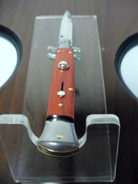Frank Beltrame italian stiletto - 23 cm legno pregiato, cuore di legno rosso. ,modello FB 23/83B - 3