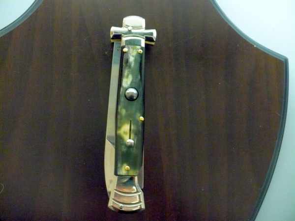 Italian stiletto - AGA Campolin - maltese / crociato - 23cm - corno di bufalo brasiliano / brazilian buffalo horn - 3