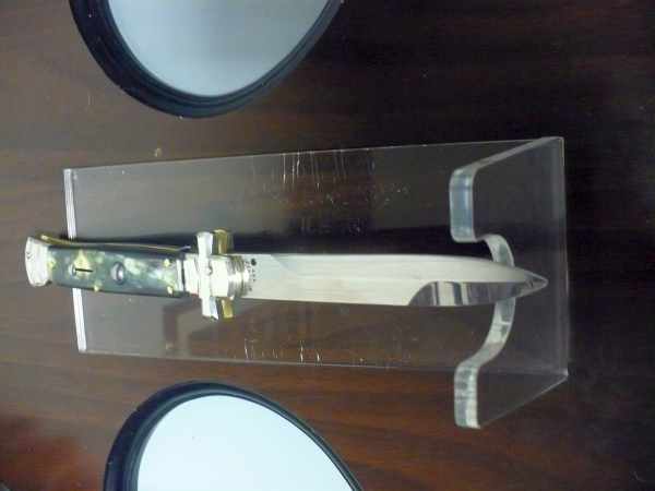 Italian stiletto - AGA Campolin - maltese / crociato - 23cm - corno di bufalo brasiliano / brazilian buffalo horn - 3