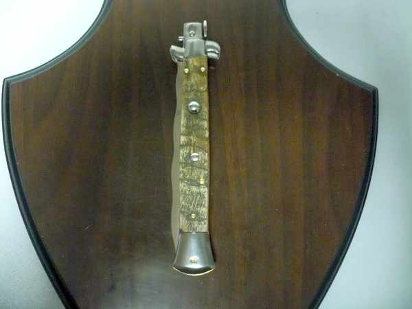 Frank Beltrame , italian stiletto - 28 cm , corno di ariete - lama kriss , modello FB 28/89K - 3