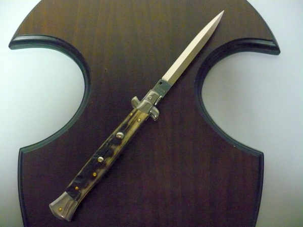 Frank Beltrame , italian stiletto - 28 cm , corno di ariete - lama dagger , modello FB 28/89D - 3