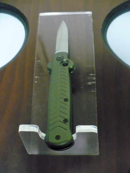 Fort Knife Works - The Arrow Auto Side Opener - Usa 19,60 cm, pugnale, con impugnatura in allumio - baionetta D2