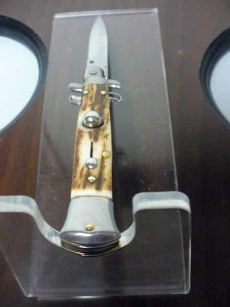 Frank Beltrame -  italian stiletto 20cm, corno di cervo -lama baionetta - 20FB/63B - 3