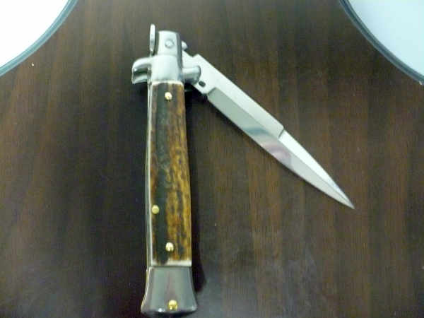 Frank Beltrame -  italian stiletto 20cm, corno di cervo -lama baionetta - 20FB/63B - 3