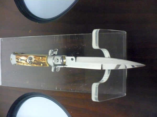 Frank Beltrame -  italian stiletto 20cm, corno di cervo -lama baionetta - 20FB/63B - 3