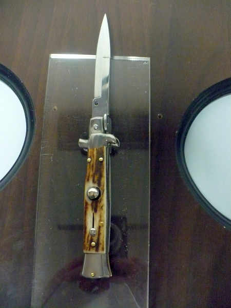 Frank Beltrame -  italian stiletto 20cm, corno di cervo -lama baionetta - 20FB/63B - 3