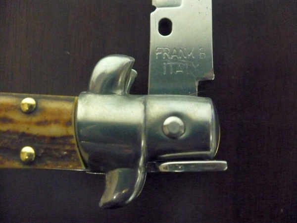 Frank Beltrame -  italian stiletto 20cm, corno di cervo -lama baionetta - 20FB/63B - 3