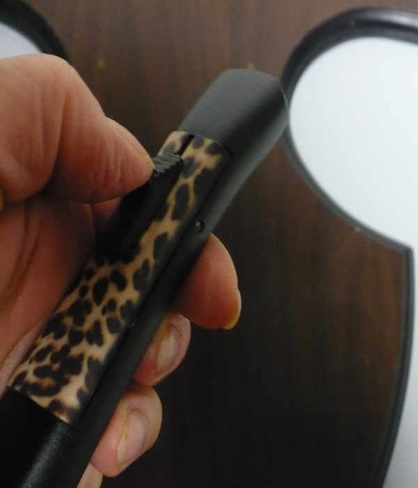 Italian stiletto frontale  coltelleria Maniago - 20 cm -  ergonomica, leopardo, lama dagger - 3