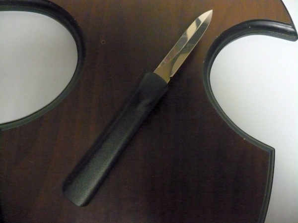 Italian stiletto frontale  coltelleria Maniago - 20 cm -  ergonomica, leopardo, lama dagger - 3