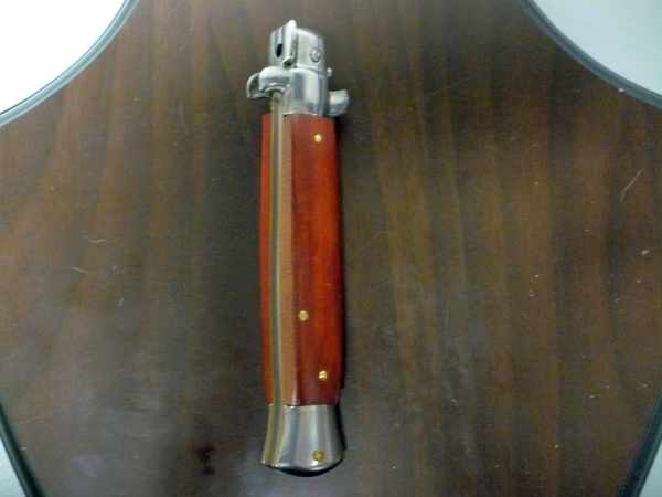 Frank Beltrame italian stiletto - 23 cm legno pregiato, cuore di legno rosso, lama dagger,modello FB 23/83D - 3