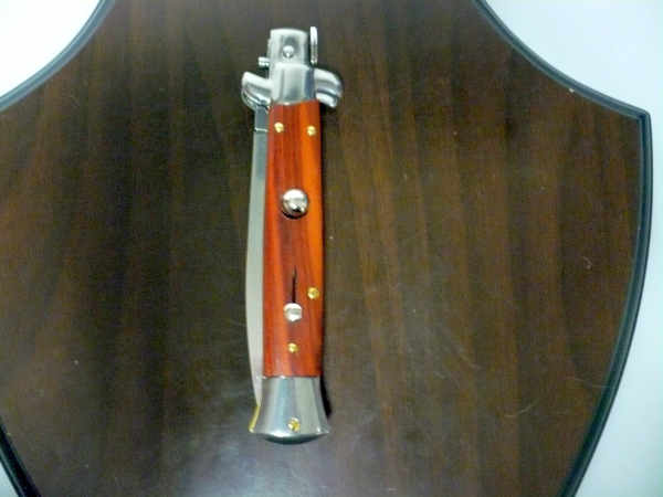 Frank Beltrame italian stiletto - 23 cm legno pregiato, cuore di legno rosso, lama dagger,modello FB 23/83D - 3