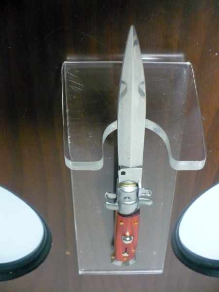 Frank Beltrame italian stiletto - 23 cm legno pregiato, cuore di legno rosso, lama dagger,modello FB 23/83D - 3