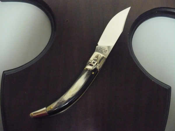 Campolin, coltello a scatto , diana leverlock -21,50 cm- corno di  bufalo brasiliano, switchblade - brazilian buffalo -3