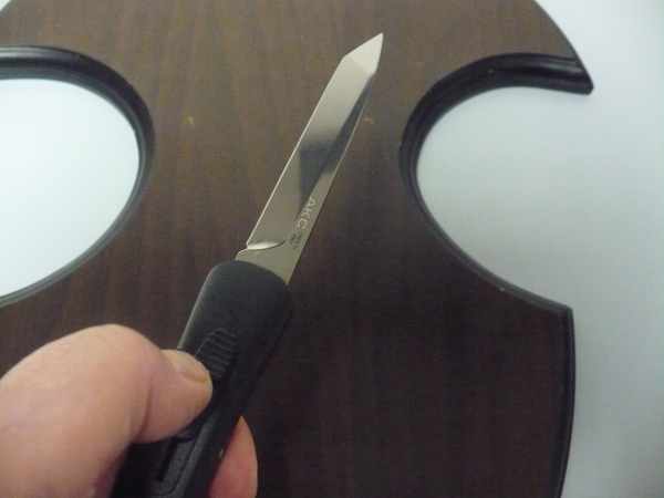 Italian stiletto frontale  coltellerie AKC Campolin - 20 cm - concord maniago, lama tanto