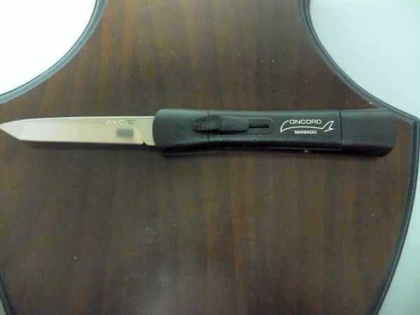 Italian stiletto frontale  coltellerie AKC Campolin - 20 cm - concord maniago, lama tanto