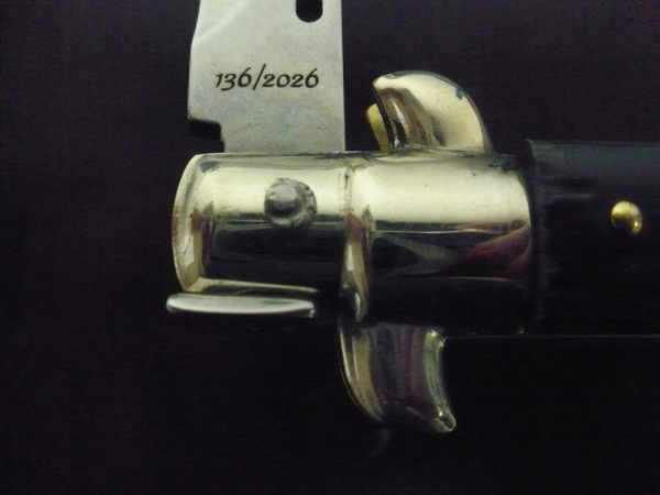 Picklock - Frank Beltrame - Italian stiletto -pugnale 28cm, lama kriss- corno di bufalo brasiliano FB  P28/09- 3