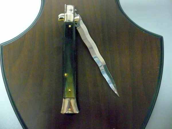 Picklock - Frank Beltrame - Italian stiletto -pugnale 28cm, lama kriss- corno di bufalo brasiliano FB  P28/09- 3