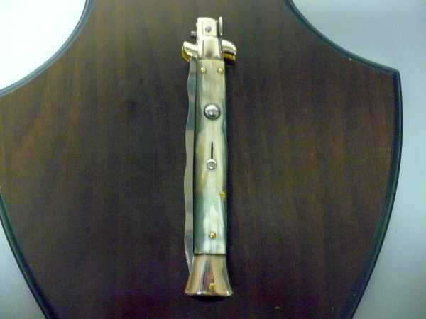 Picklock - Frank Beltrame - Italian stiletto -pugnale 28cm, lama kriss- corno di bufalo brasiliano FB  P28/09- 3