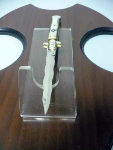 Picklock - Frank Beltrame - Italian stiletto -pugnale 28cm, lama kriss- corno di bufalo brasiliano FB  P28/09- 3