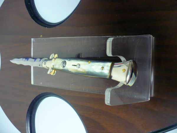 Picklock - Frank Beltrame - Italian stiletto -pugnale 28cm, lama kriss- corno di bufalo brasiliano FB  P28/09- 3