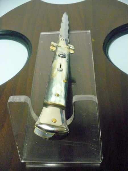 Picklock - Frank Beltrame - Italian stiletto -pugnale 28cm, lama kriss- corno di bufalo brasiliano FB  P28/09- 3