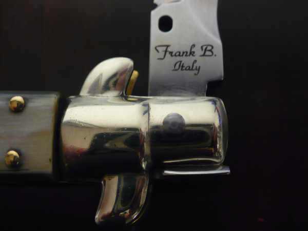 Picklock - Frank Beltrame - Italian stiletto -pugnale 28cm, lama kriss- corno di bufalo brasiliano FB  P28/09- 3