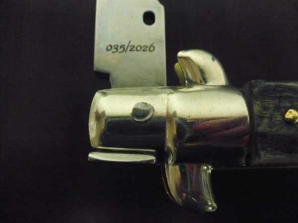 Picklock - Frank Beltrame - Italian stiletto -pugnale 28 cm, lama baionetta, corno di ariete FB  P28/63 - 3